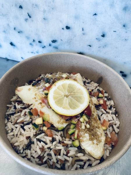 Cabillaud sauce vierge