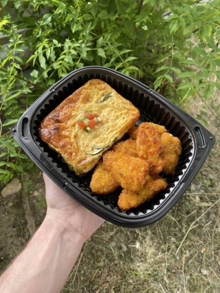 Nuggets + Gratin de courgettes