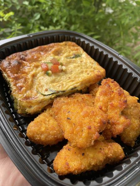 Nuggets + Gratin de courgettes