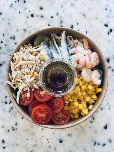 Calamars à la provençale // Salade de la mer