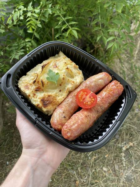 Saucisses de Toulouse + Gratin dauphinois