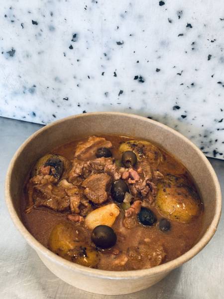 Sauté de veau à la corse repas rapide Marignane